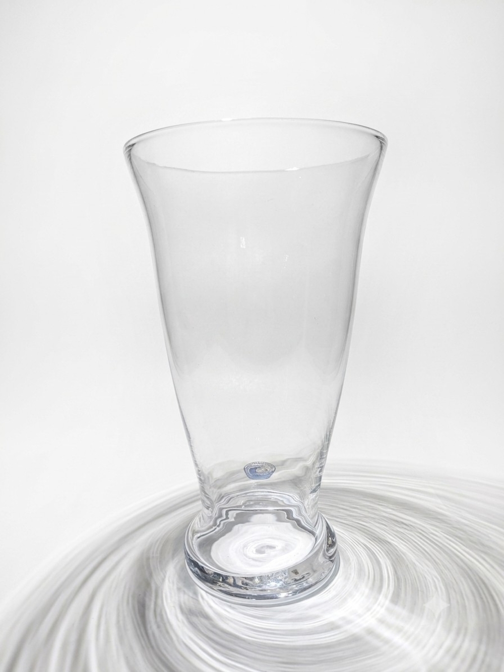 Clear Glass Vase - Elegant Flared Design 12"